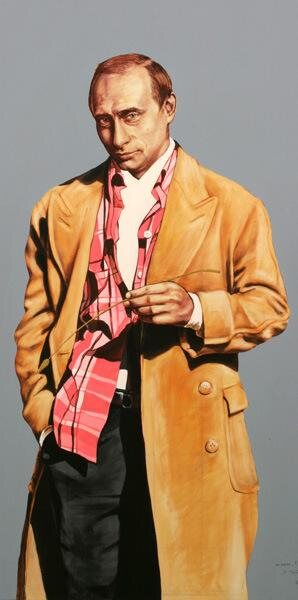 V. V. Putin in a Tan Coat